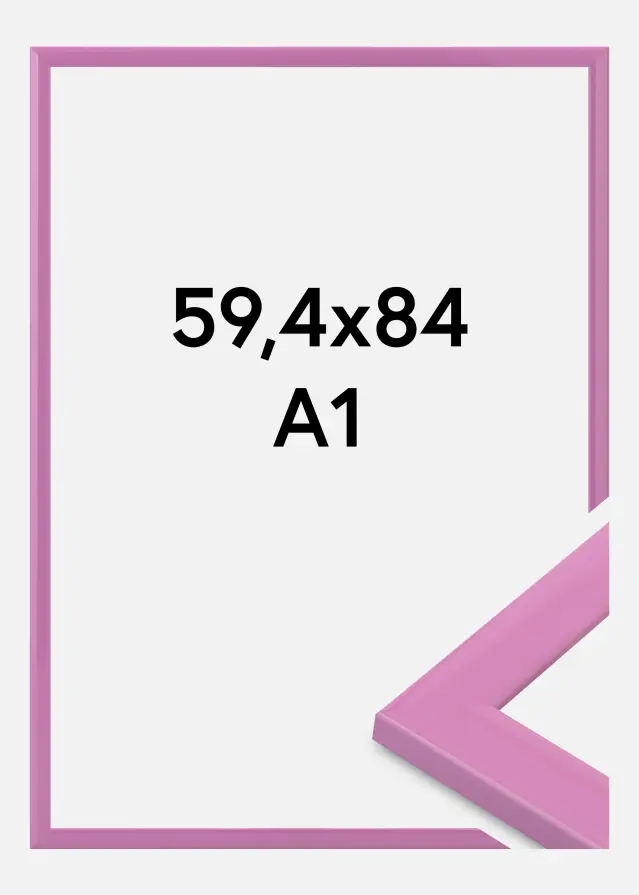 Rama Dorset Szkło akrylowe Różowa 59,4x84,1 cm (A1)