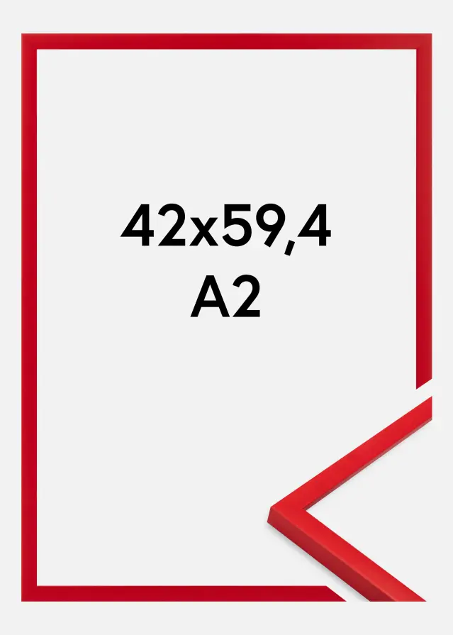 Rama Kent Szkło akrylowe Czerwony 42x59,4 cm (A2)