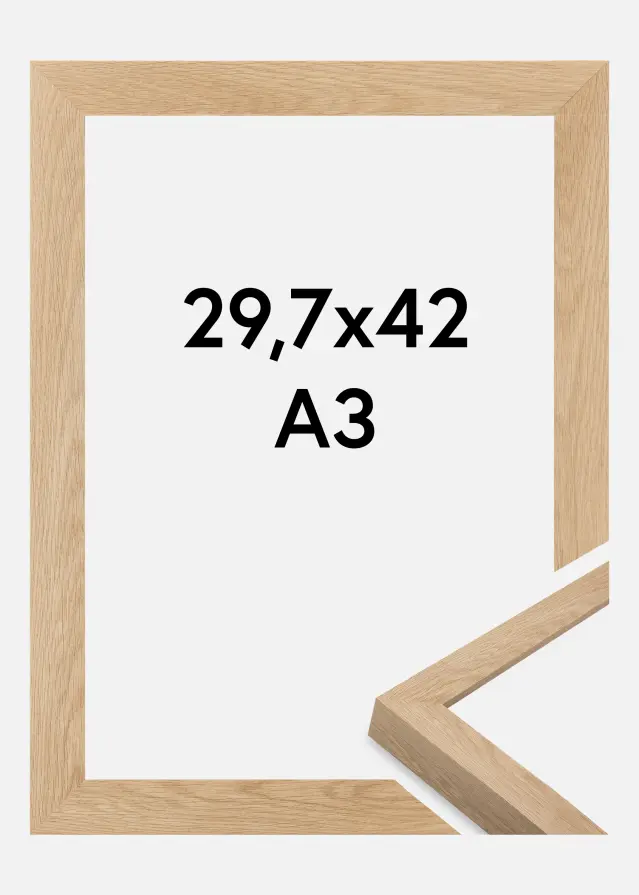 Rama Wells Szkło akrylowe Dąb 29,7x42 cm (A3)