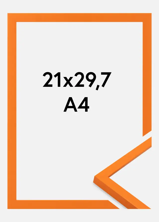 Rama Kent Szkło akrylowe Pomarańczowa 21x29,7 cm (A4)