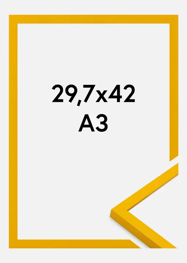 Rama Kent Szkło akrylowe Złoto 29,7x42 cm (A3)