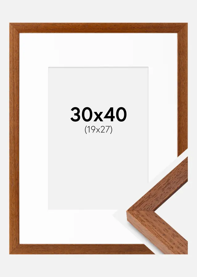 Ramka Hermes Książka 30x40 cm - Passe-partout Biała 20x28 cm