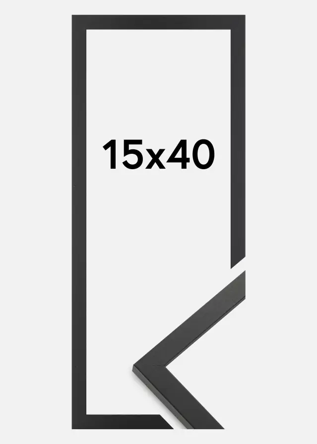 Rama Trendy Szkło akrylowe Czarny 15x40 cm