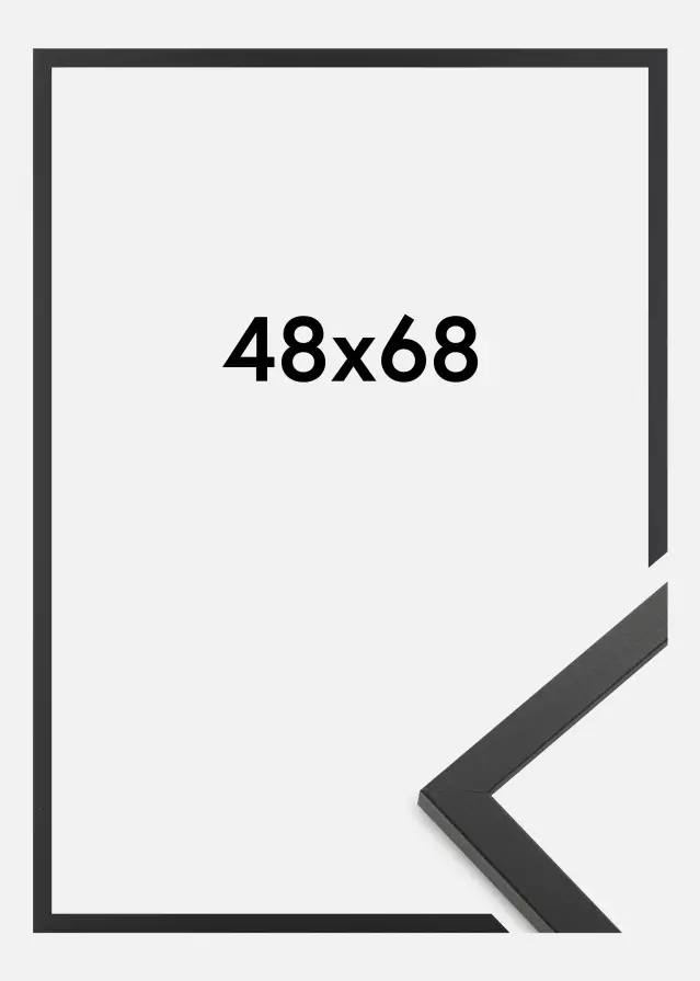 Rama Trendy Szkło akrylowe Czarny 48x68 cm