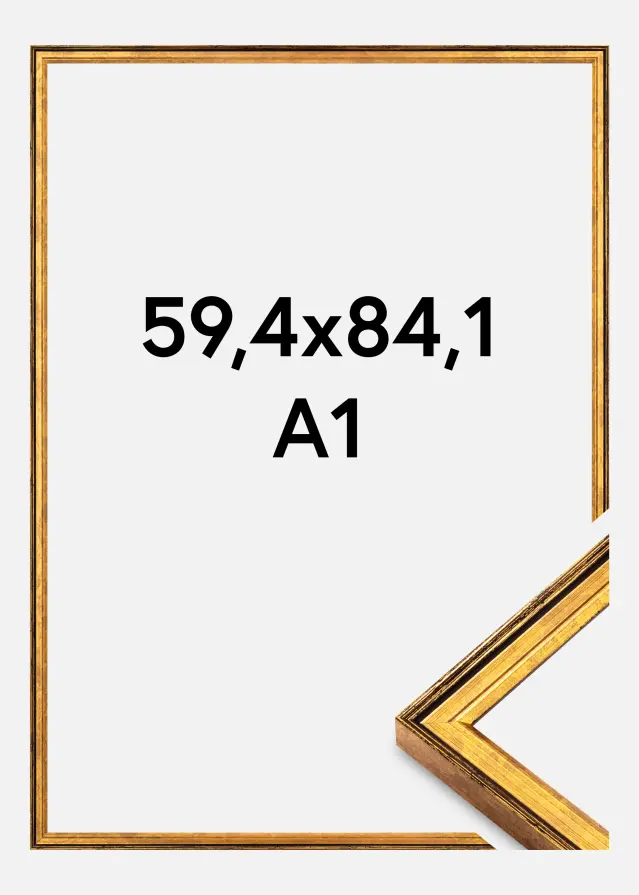 Rama Ringa Akrylglas Złoty 59,4x84,1 cm (A1)