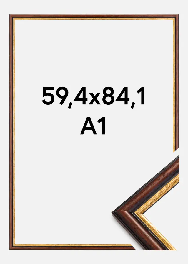 Rama Siljan Szkło akrylowe Brązowy 59,4x84,1 cm (A1)