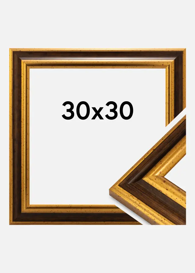 Rama Aberystwyth Szkło akrylowe Złoto 30x30 cm