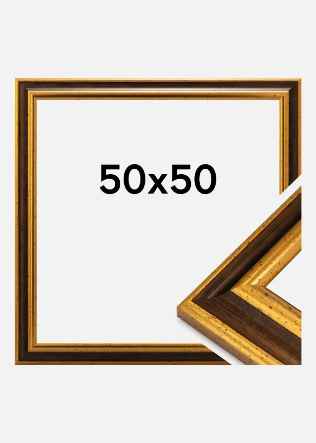 Rama Aberystwyth Szkło akrylowe Złoto 50x50 cm