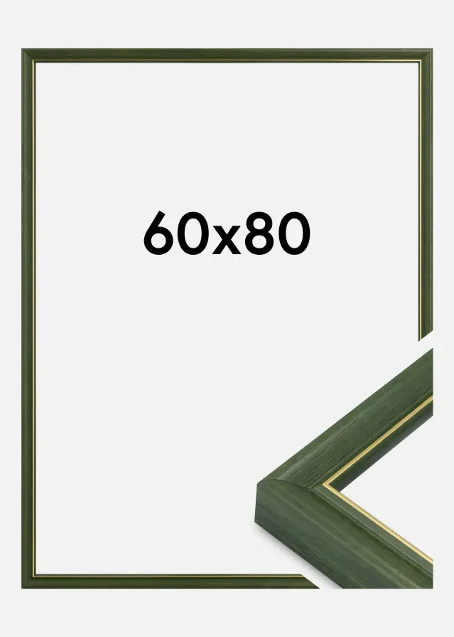 Rama Canterbury Szkło akrylowe Zielona 60x80 cm