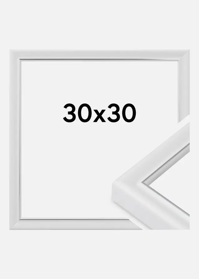 Rama Canterbury Szkło akrylowe Biały 30x30 cm