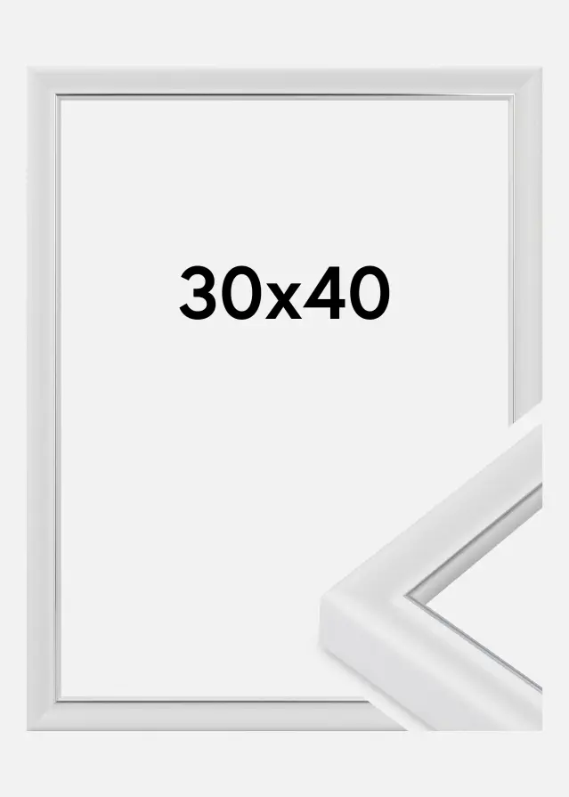 Rama Canterbury Szkło akrylowe Biały 30x40 cm