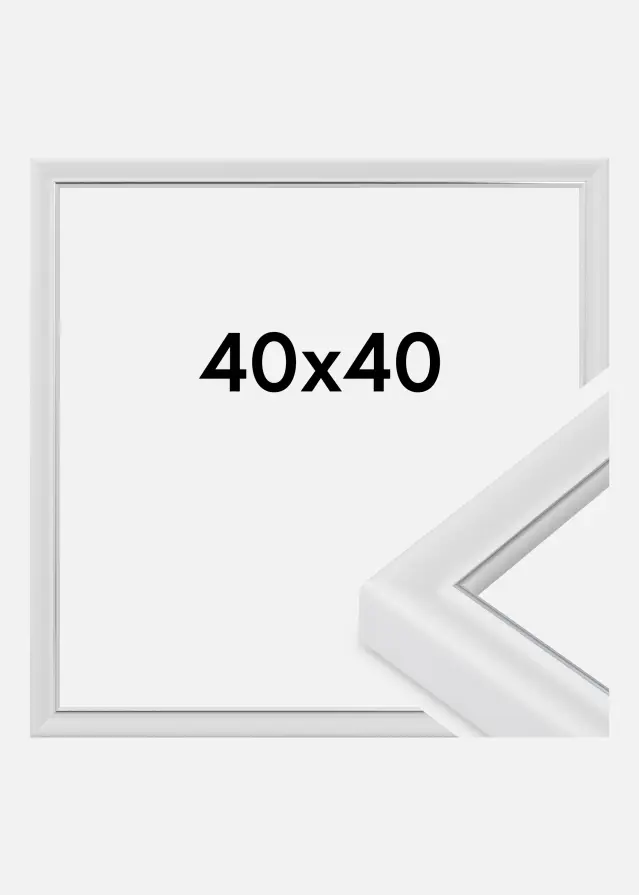 Rama Canterbury Szkło akrylowe Biały 40x40 cm