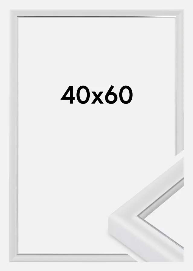 Rama Canterbury Szkło akrylowe Biały 40x60 cm
