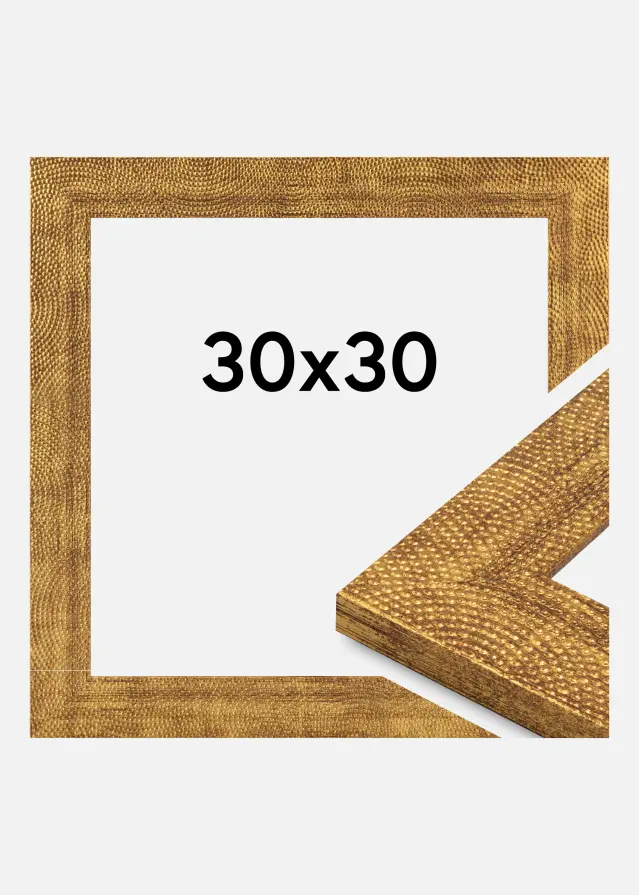 Rama Linea Szkło akrylowe Złoto 30x30 cm