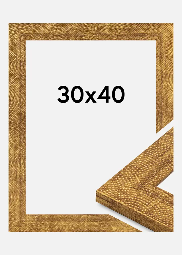 Rama Linea Szkło akrylowe Złoto 30x40 cm