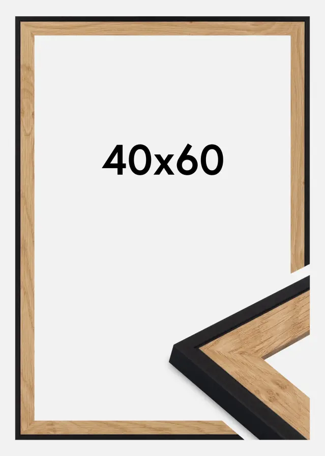 Rama Iris Szkło akrylowe Czarny 40x60 cm