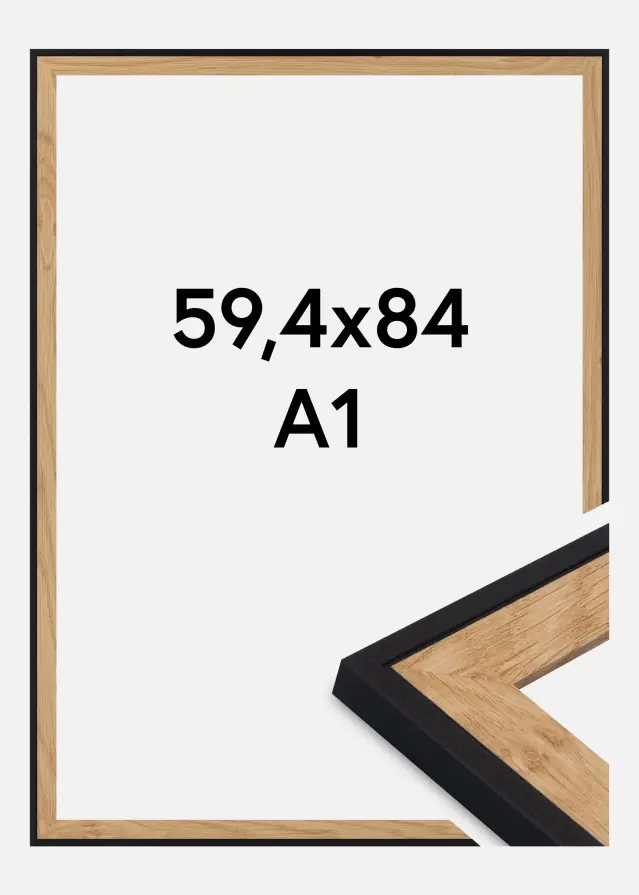 Rama Iris Szkło akrylowe Czarny 59,4x84 cm (A1)