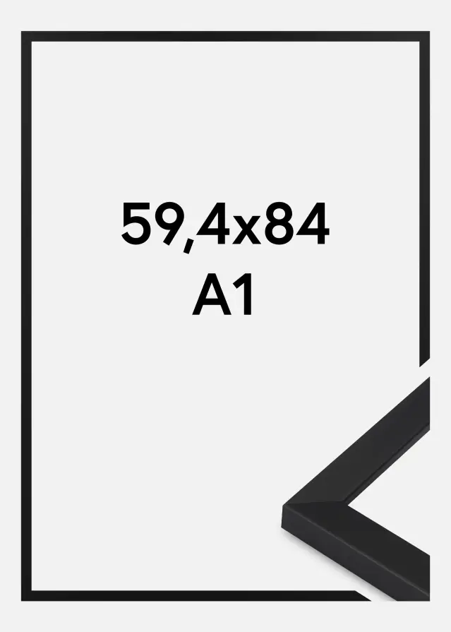 Rama Oban Szkło akrylowe Czarny 59,4x84,1 cm (A1)