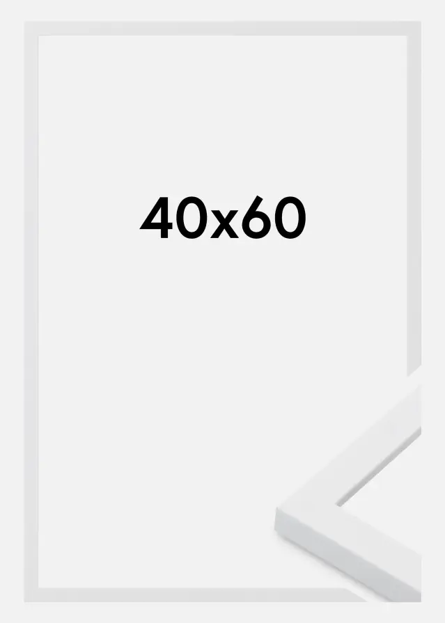 Rama Oban Szkło akrylowe Biały 40x60 cm