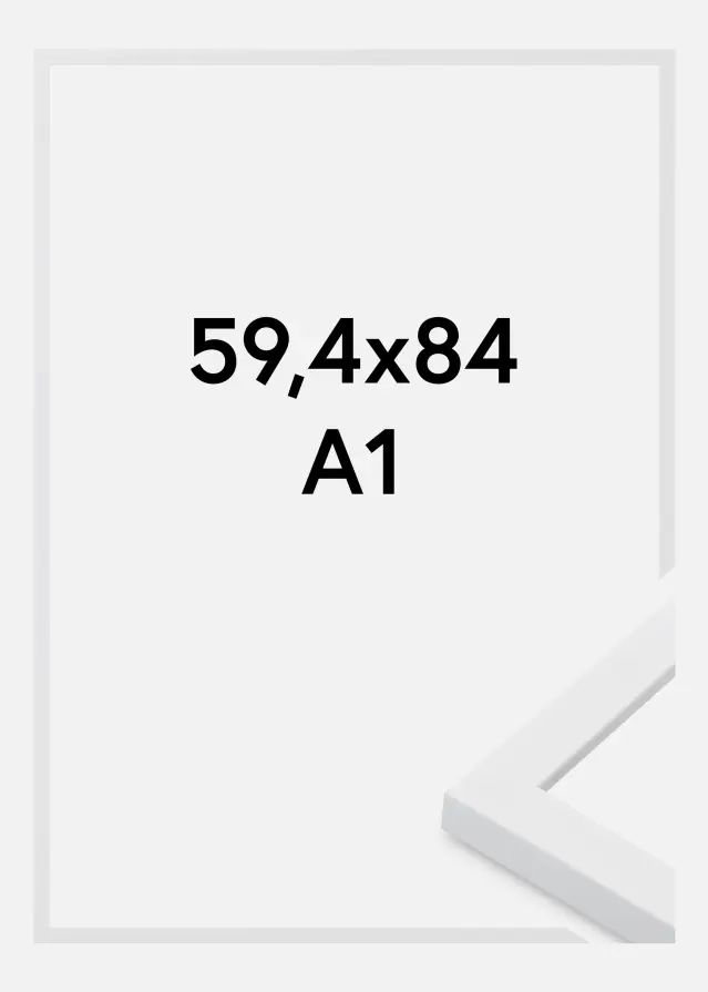 Rama Oban Szkło akrylowe Biały 59,4x84,1 cm (A1)