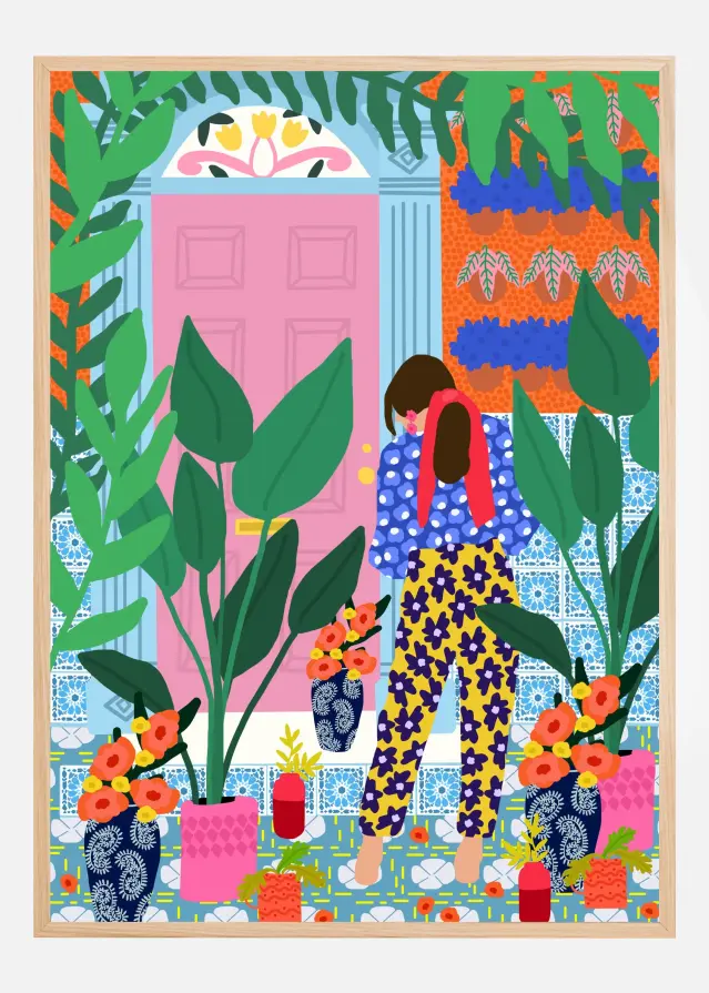Floral girl Plakat