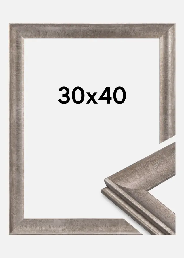 Rama Conca Szkło akrylowe Srebrna 30x40 cm