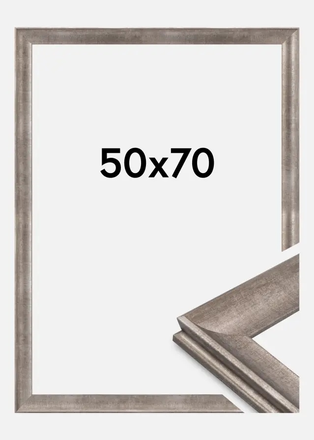 Rama Conca Szkło akrylowe Srebrna 50x70 cm