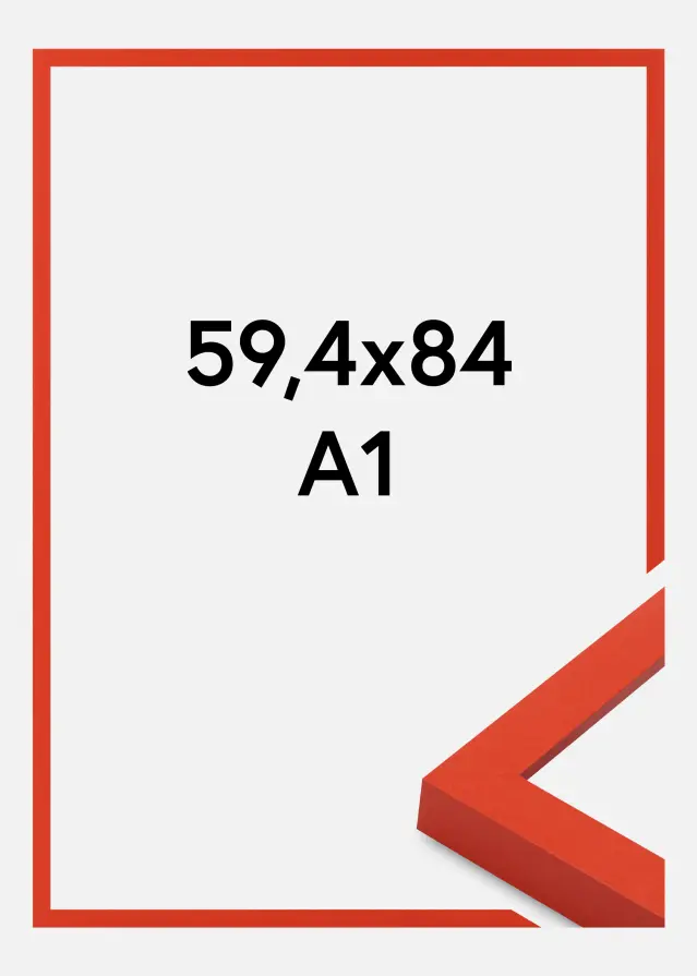 Rama Selection Szkło akrylowe Red 59.4x84 cm (A1)