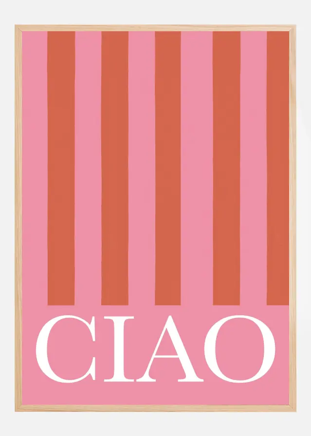 Ciao Stripes Plakat