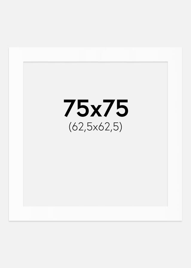 Passe-patrout Biały Standard (Białe Rdzeń) 75x75 cm (62,5x62,5)