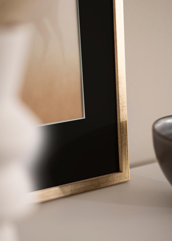 Rama Galant Złoty 40x50 cm - Passe-patrout Czarny 12x16 inches