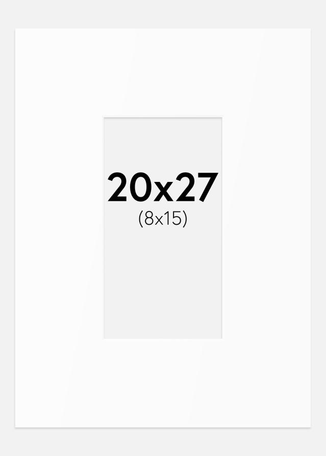 Passe-patrout Biały Standard (Białe Rdzeń) 20x27 cm (8x15)