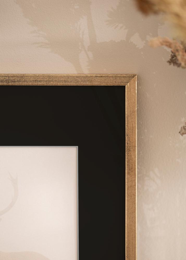 Rama Galant Złoty 40x50 cm - Passe-patrout Czarny 12x16 inches
