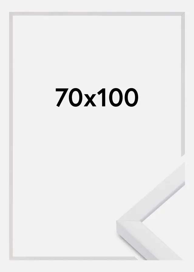 Rama E-Line Wide Szkło akrylowe Biały 70x100 cm
