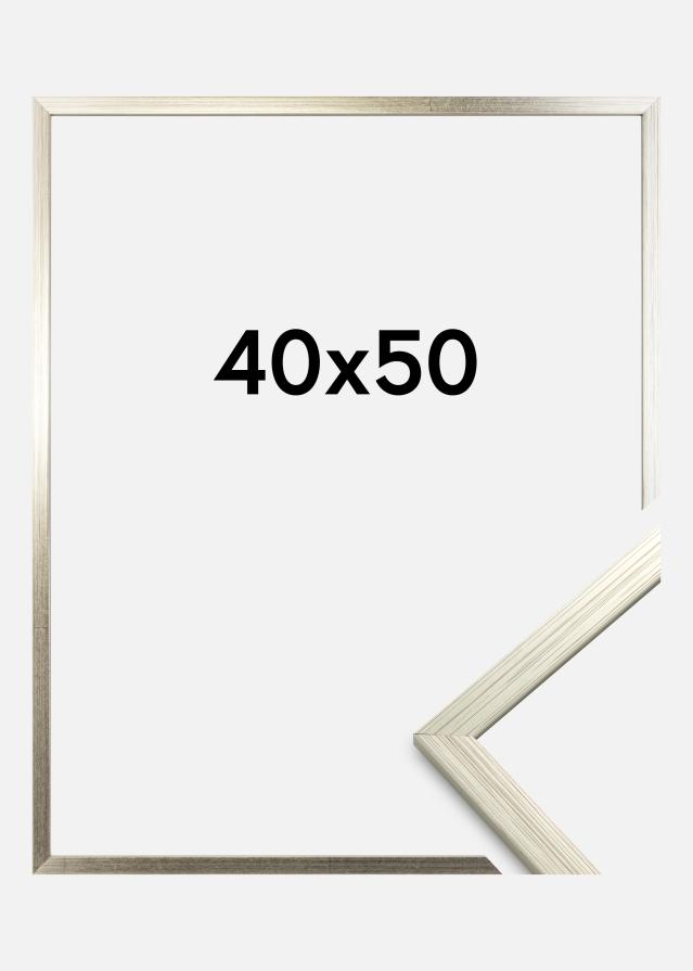 Rama Edsbyn Srebrny 40x50 cm