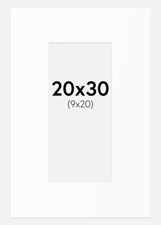 Passe-patrout Biały Standard (Białe Rdzeń) 20x30 cm (9x20)