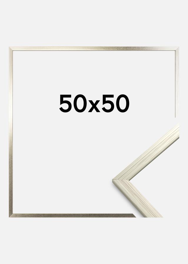 Rama Edsbyn Srebrny 50x50 cm
