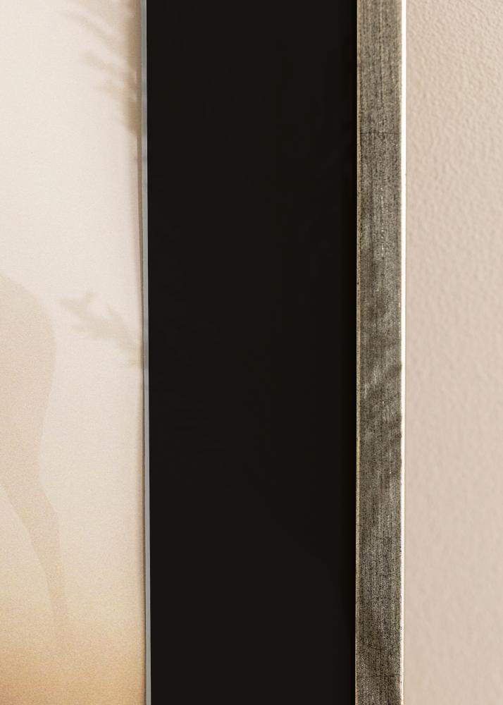 Rama Galant Srebrny 40x50 cm - Passe-patrout Czarny 12x16 inches