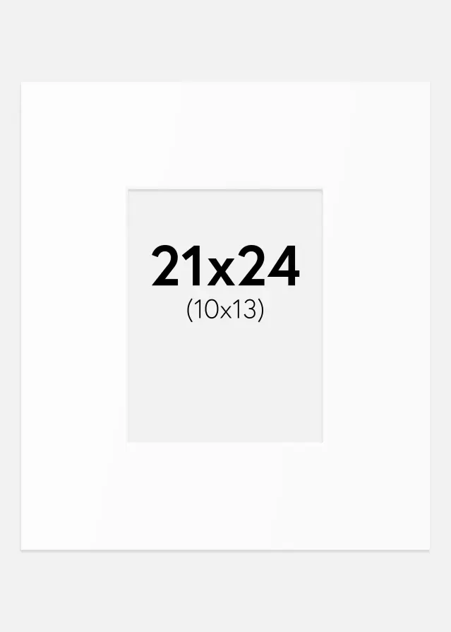 Passe-patrout Biały Standard (Białe Rdzeń) 21x24 cm (10x13)