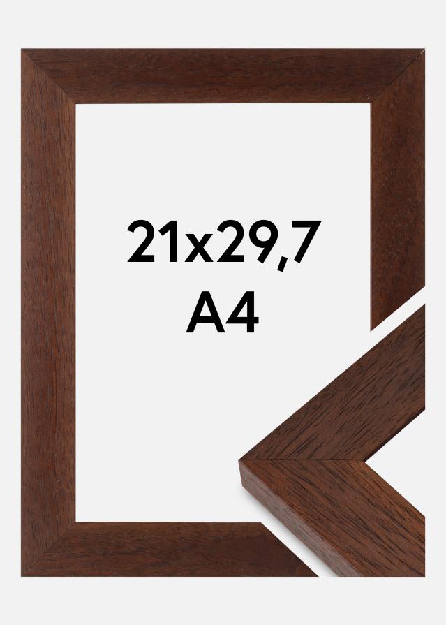 Rama Juno Szkło akrylowe Drewno tekowe 21x29,7 cm (A4)