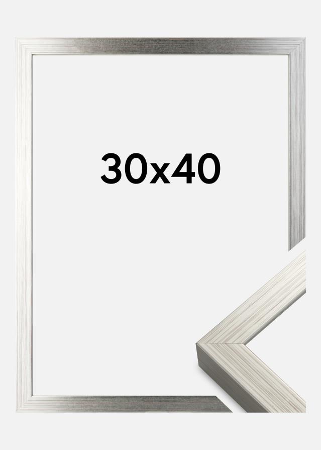 Rama Falun Szkło akrylowe Srebrny 30x40 cm