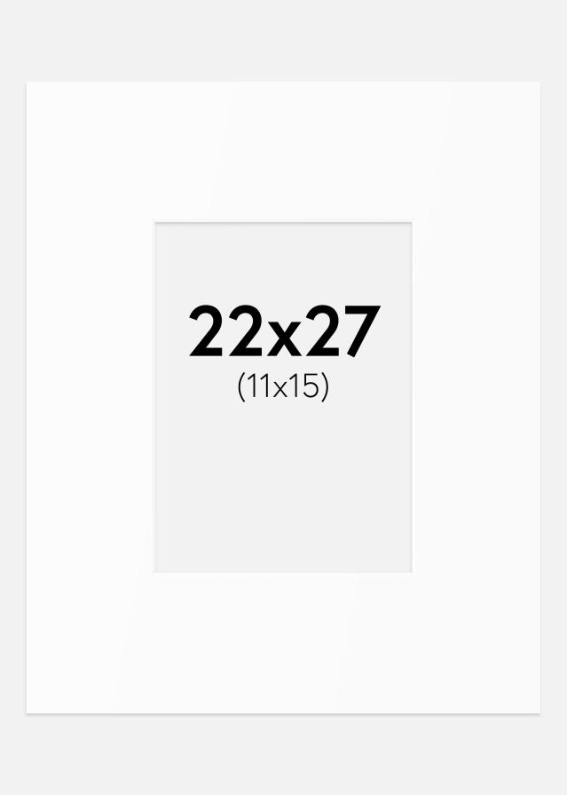 Passe-patrout Biały Standard (Białe Rdzeń) 22x27 cm (11x15)