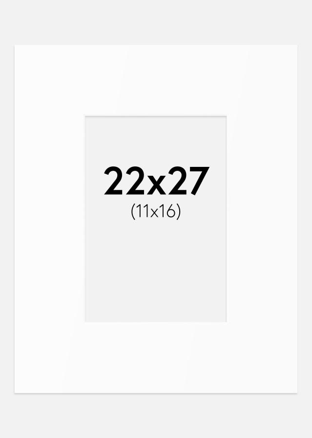 Passe-patrout Biały Standard (Białe Rdzeń) 22x27 cm (11x16)
