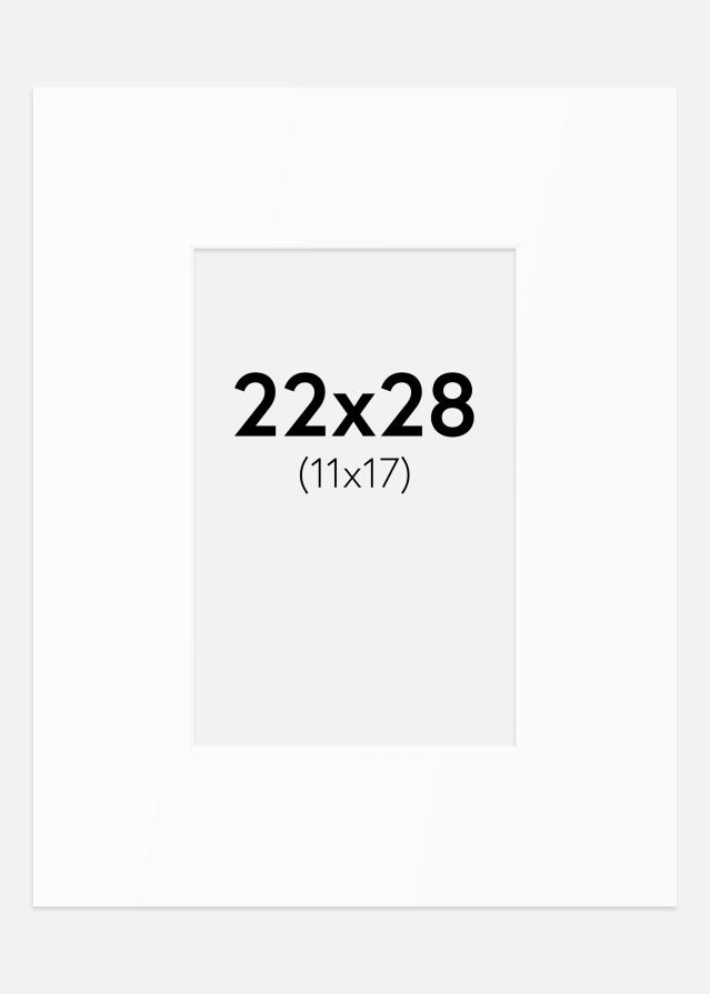 Passe-patrout Biały Standard (Białe Rdzeń) 22x28 cm (11x17)