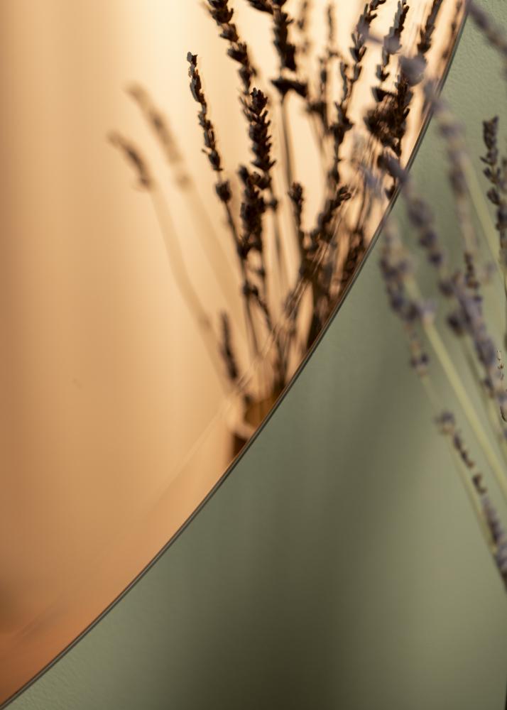 KAILA Okrągły Lustro Rose Gold Deluxe 90 cm Ø