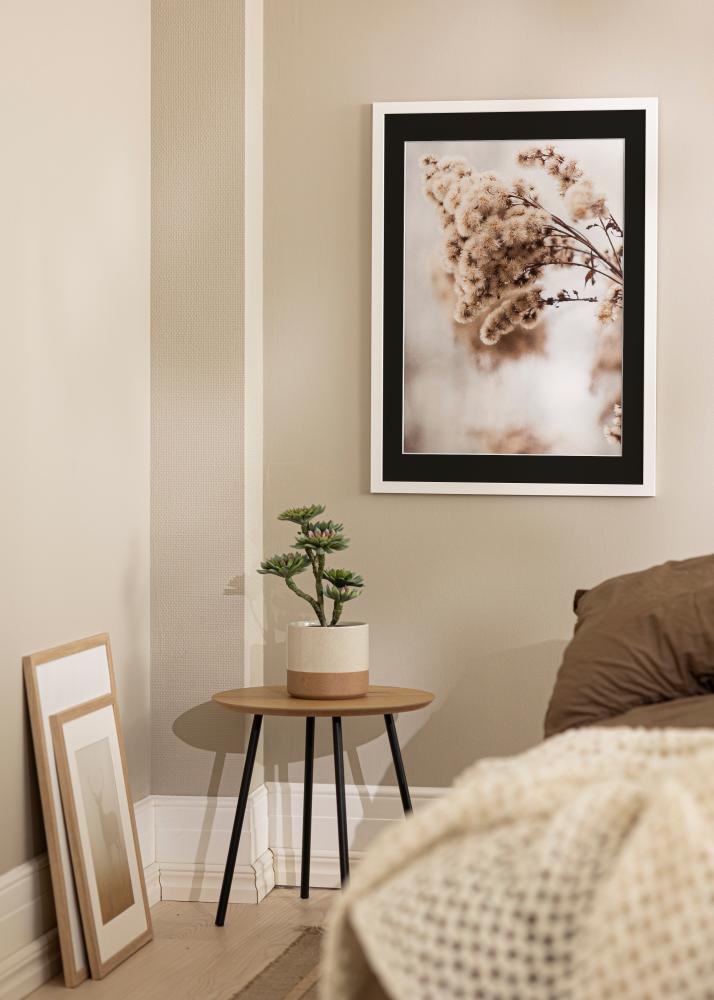 Rama White Wood 50x100 cm - Passe-patrout Czarny 30x80 cm