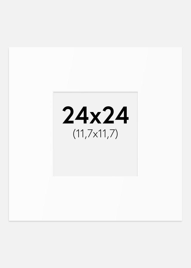 Passe-patrout Biały Standard (Białe Rdzeń) 24x24 cm (11,7x11,7)