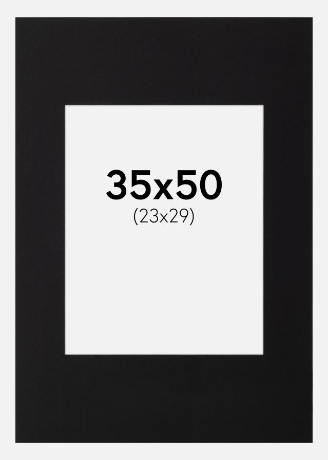 Passe-patrout Canson Czarny Biały środek 35x50 cm (23x29)