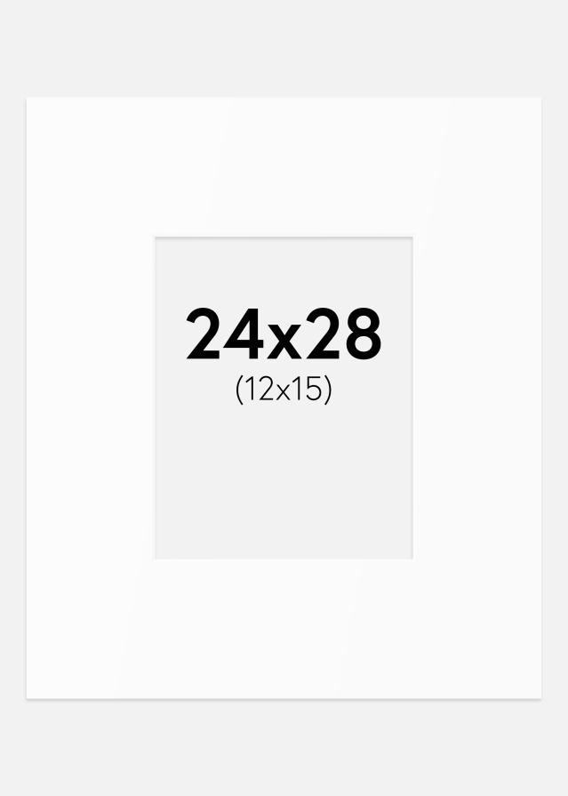 Passe-patrout Biały Standard (Białe Rdzeń) 24x28 cm (12x15)