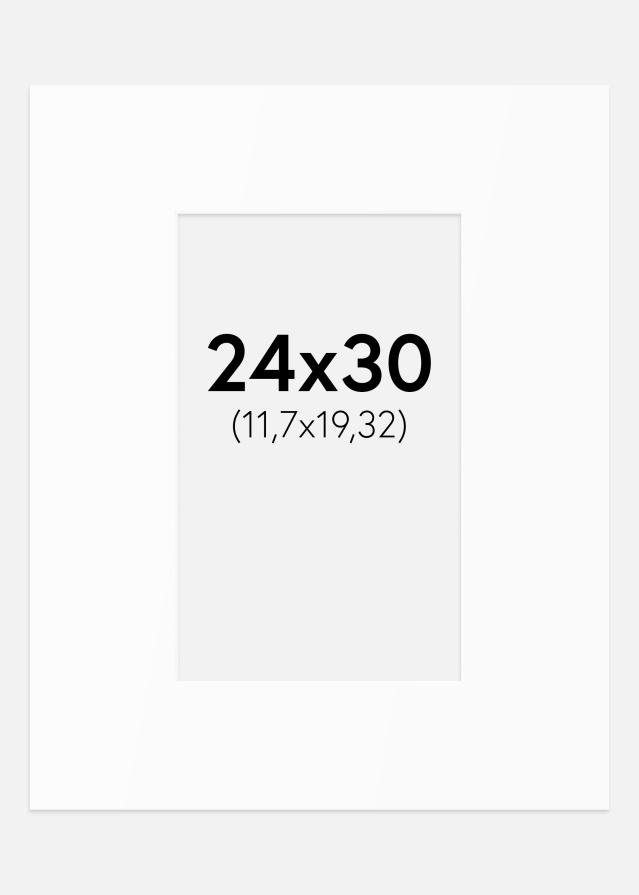 Passe-patrout Biały Standard (Białe Rdzeń) 24x30 cm (11,7x19,32)